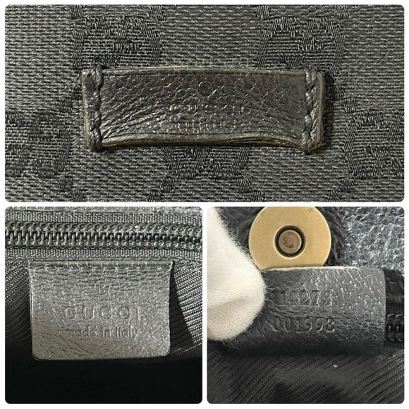 Gucci Black Monogram Messenger Bag - Picture 14 of 16